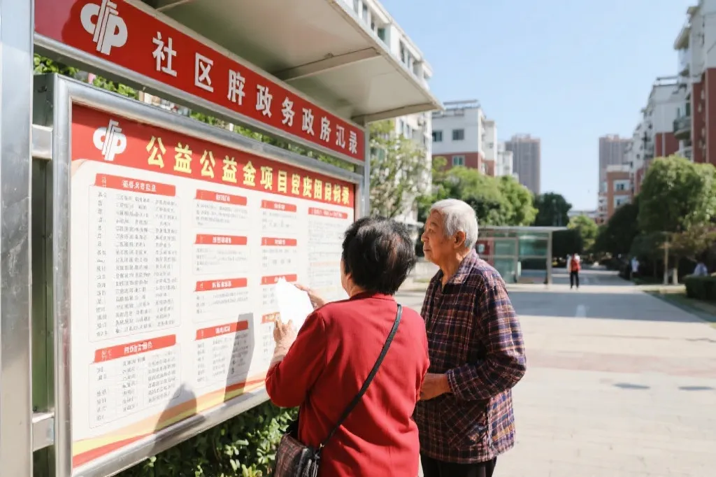 社区居民查阅公益金使用公开目录