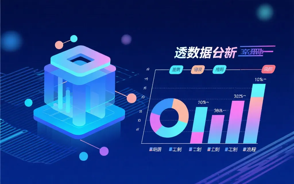 开放透明的数据公开流程插画